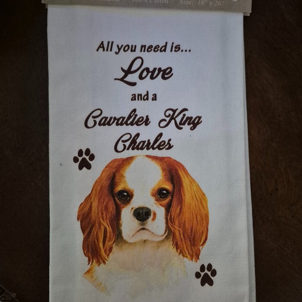Cavalier King Charles- Kitchen towel- E&S PETS GIFT